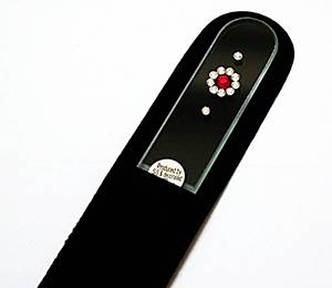 Пилочка стекло 19,5см. Цветок SW-12кр
